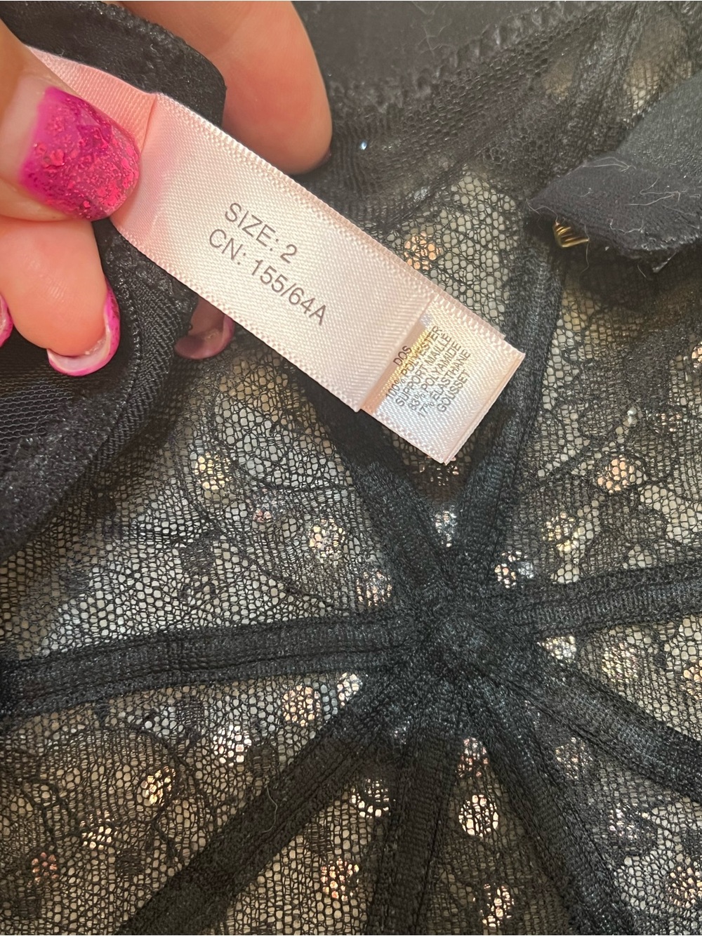 Agent Provocateur franni Black Lace Bralette, High-Waist Garter Set - Picture 10 of 12